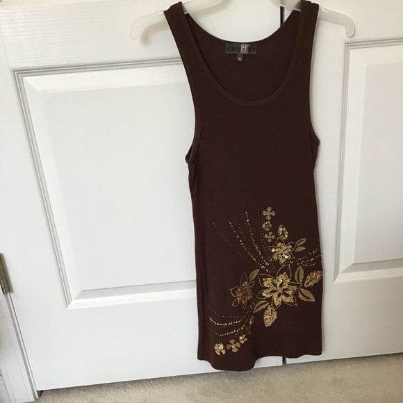 Full Tilt Tops - FULL TILT LONG SEQUENCED TEE TANK WOMENS